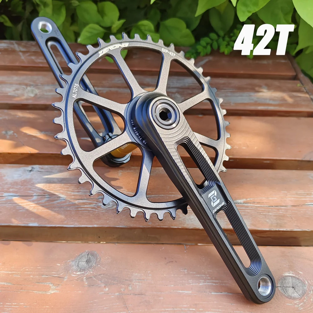 Road Bike Crankset 165/170/175mm Hollow Crank Chainring 40/42/44/46/48/50T