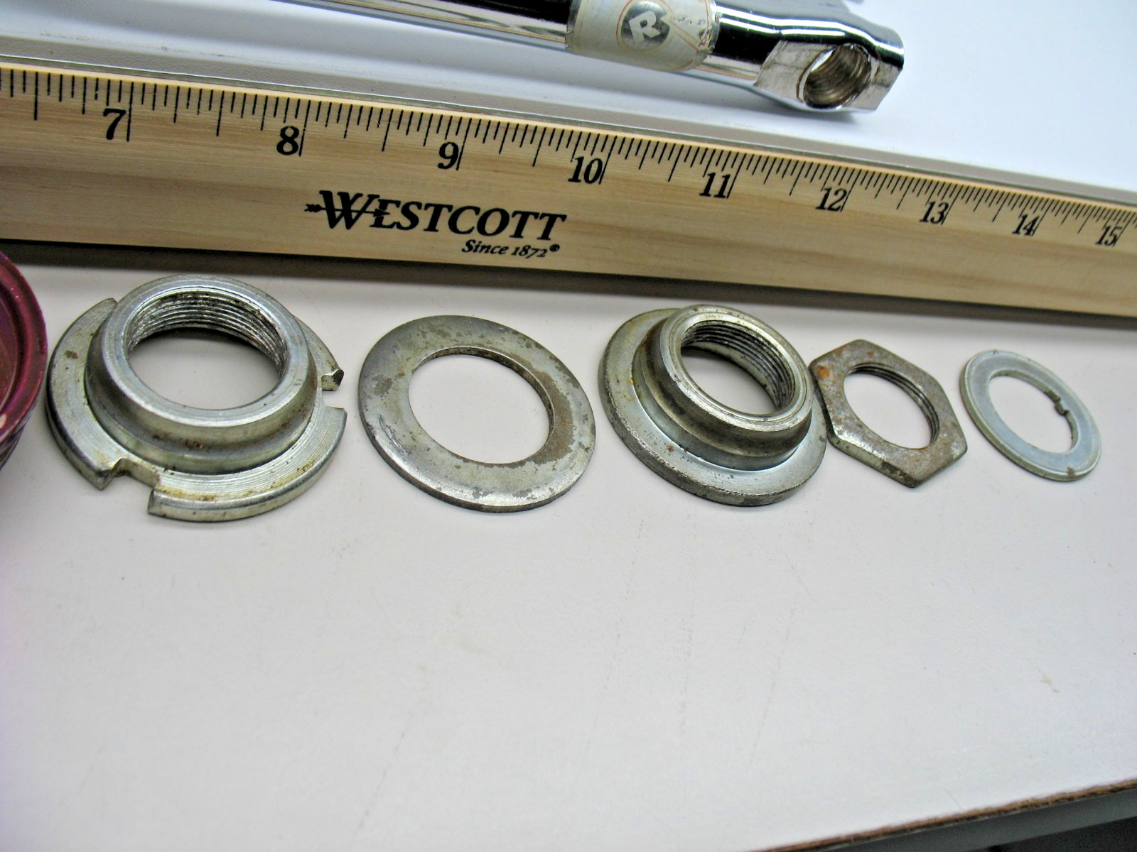 Chrome/Silver Steel Crank 40 Tooth Chainring, 140mm (5-1/2″) with B/B Set-USED