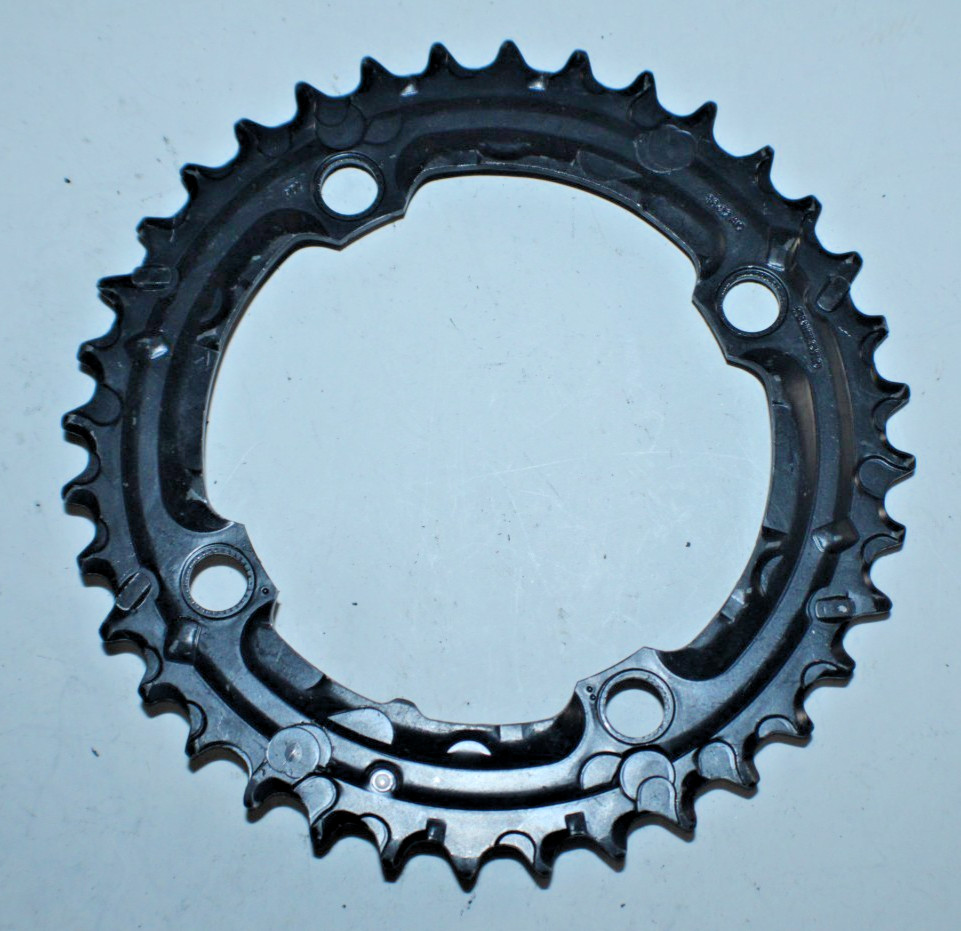 Shimano 36-22AC MTB Chain Ring 4-Arm 110BCD 36 Tooth 36T Black Gravel Steel CX ~