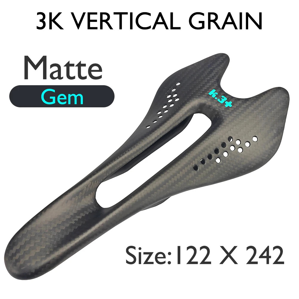 Full Carbon Fiber Bicycle Saddle 132×242/122x242mm for Road/mountain Bike