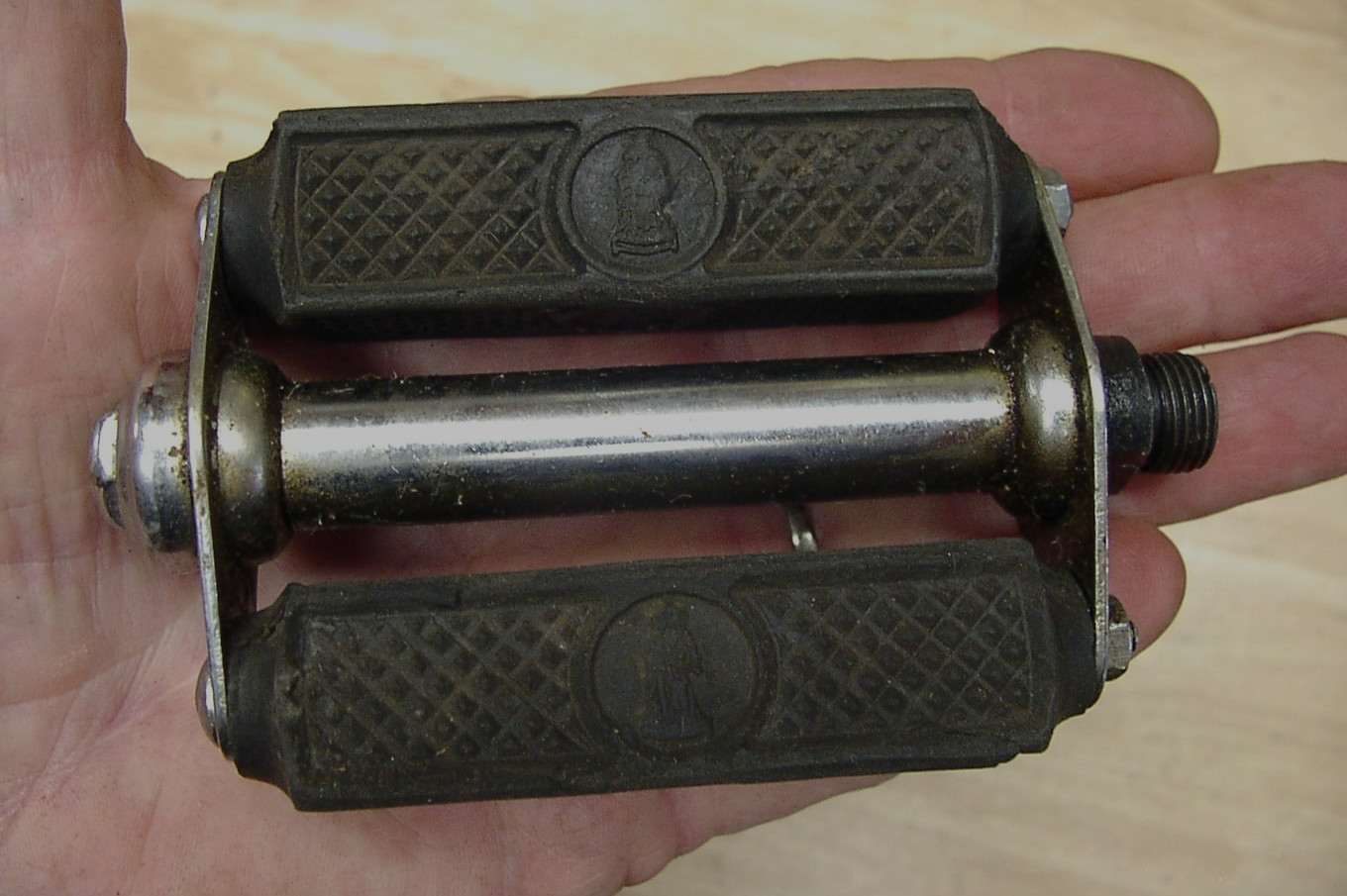 Vntg NOS UNUSED Bicycle Pedals W/Reflectors,3-1/2″ X 7/8″,Made In England,READ!
