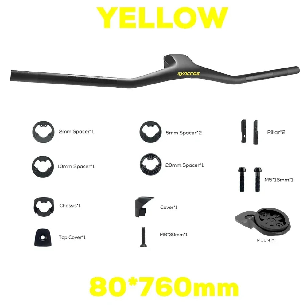 740MM -40 Degrees Full Carbon Fibre MTB Integrated Handlebar Bike Accessories