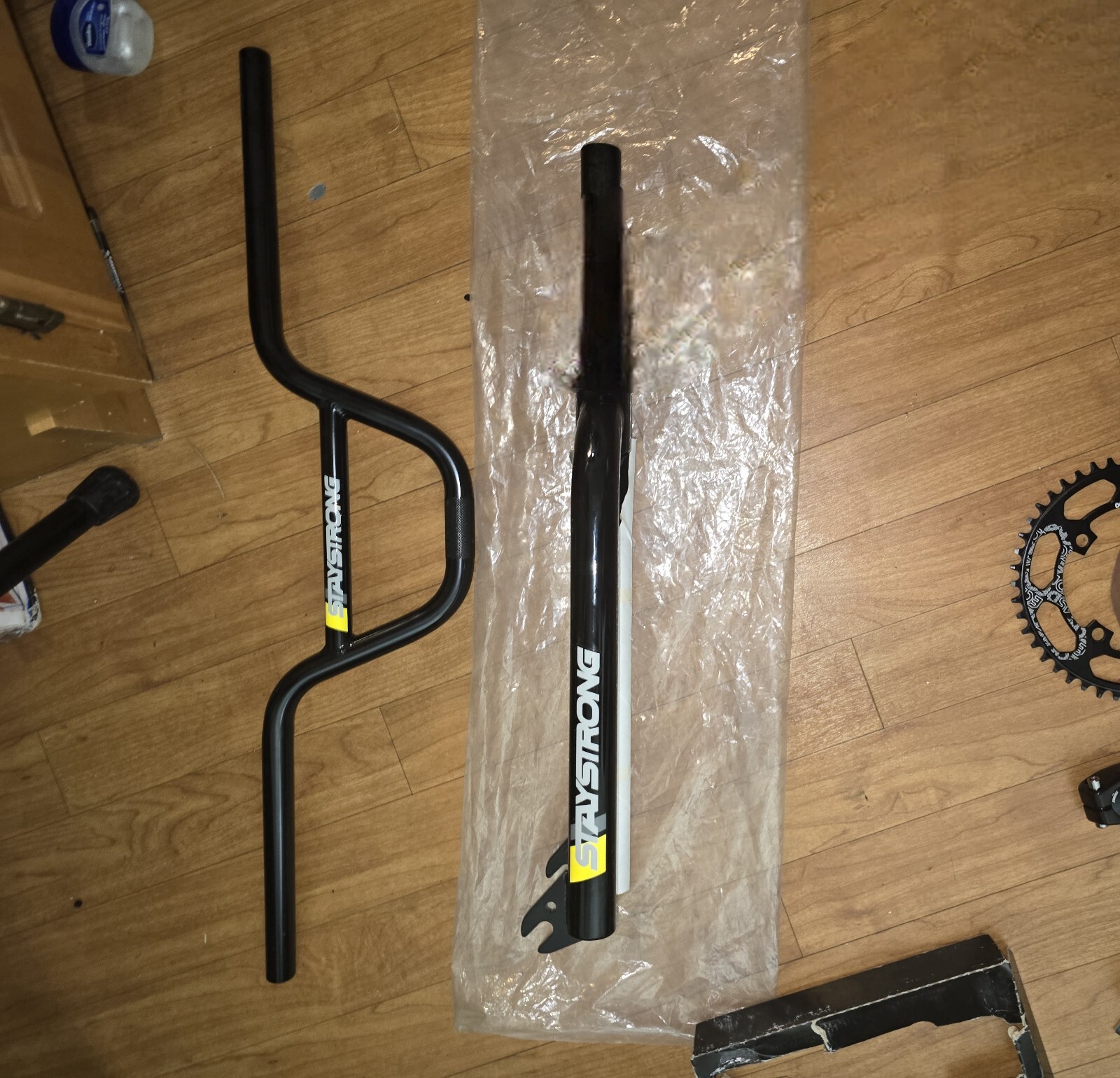 Stay Strong Reactive 24″ Gloss Black Tapered BMX Fork 10mm GT HARO TNT BOX SE