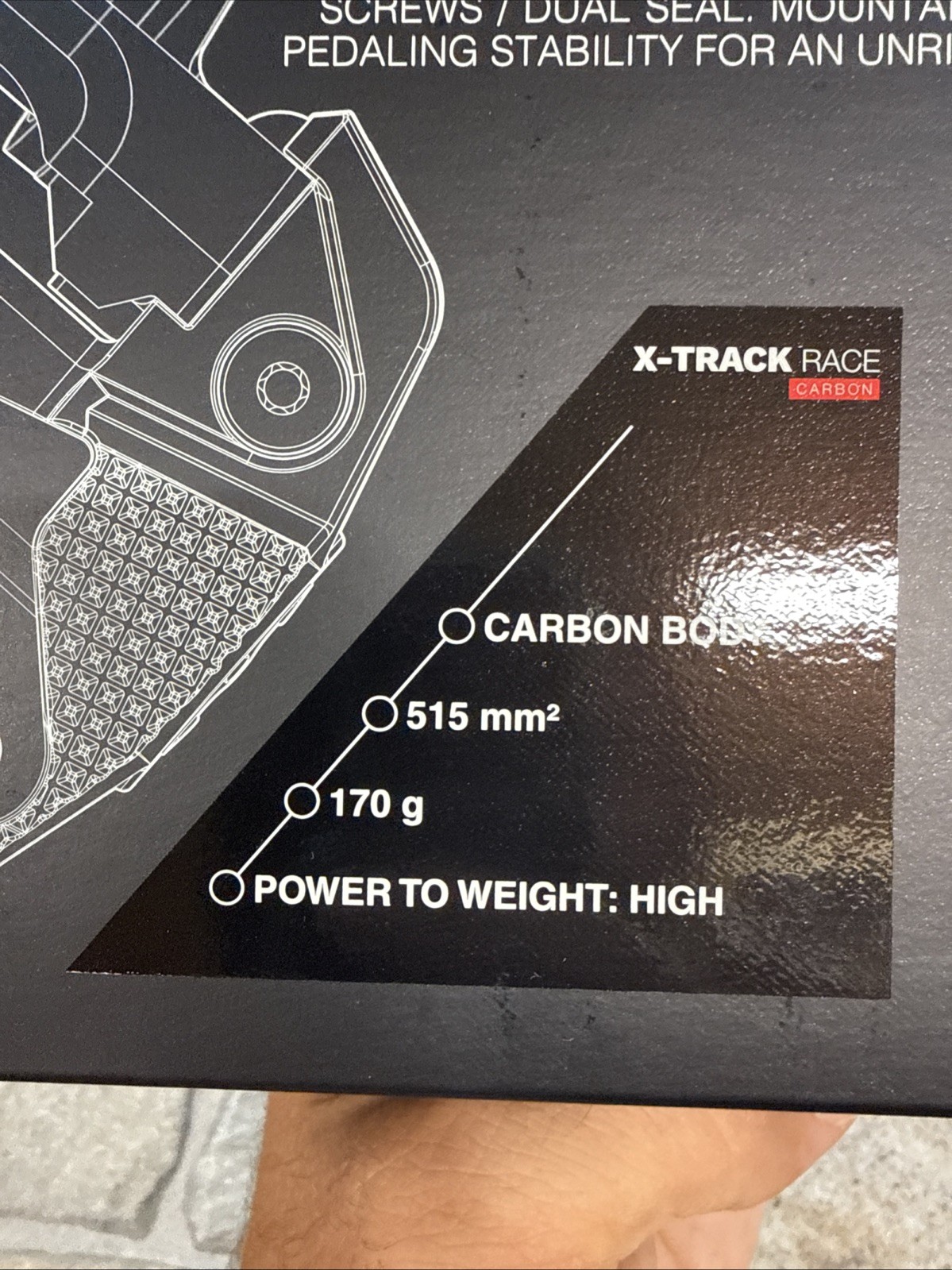 Look X-track Race Carbon Mtb Clipless Pedals And Cleats NIB (NW)