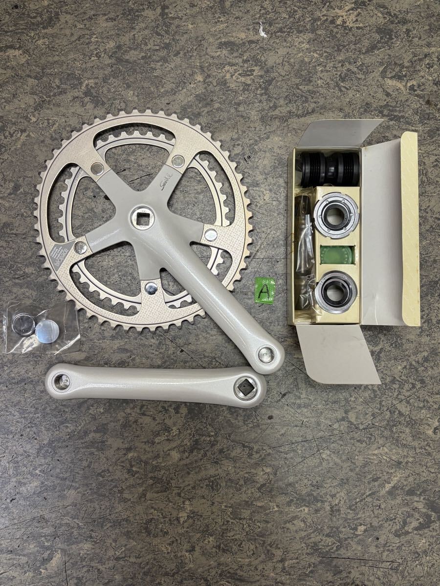 NOS VINTAGE SHIMANO Crankset w/ BB 170mm 52x42T JIS NIB Bicycle