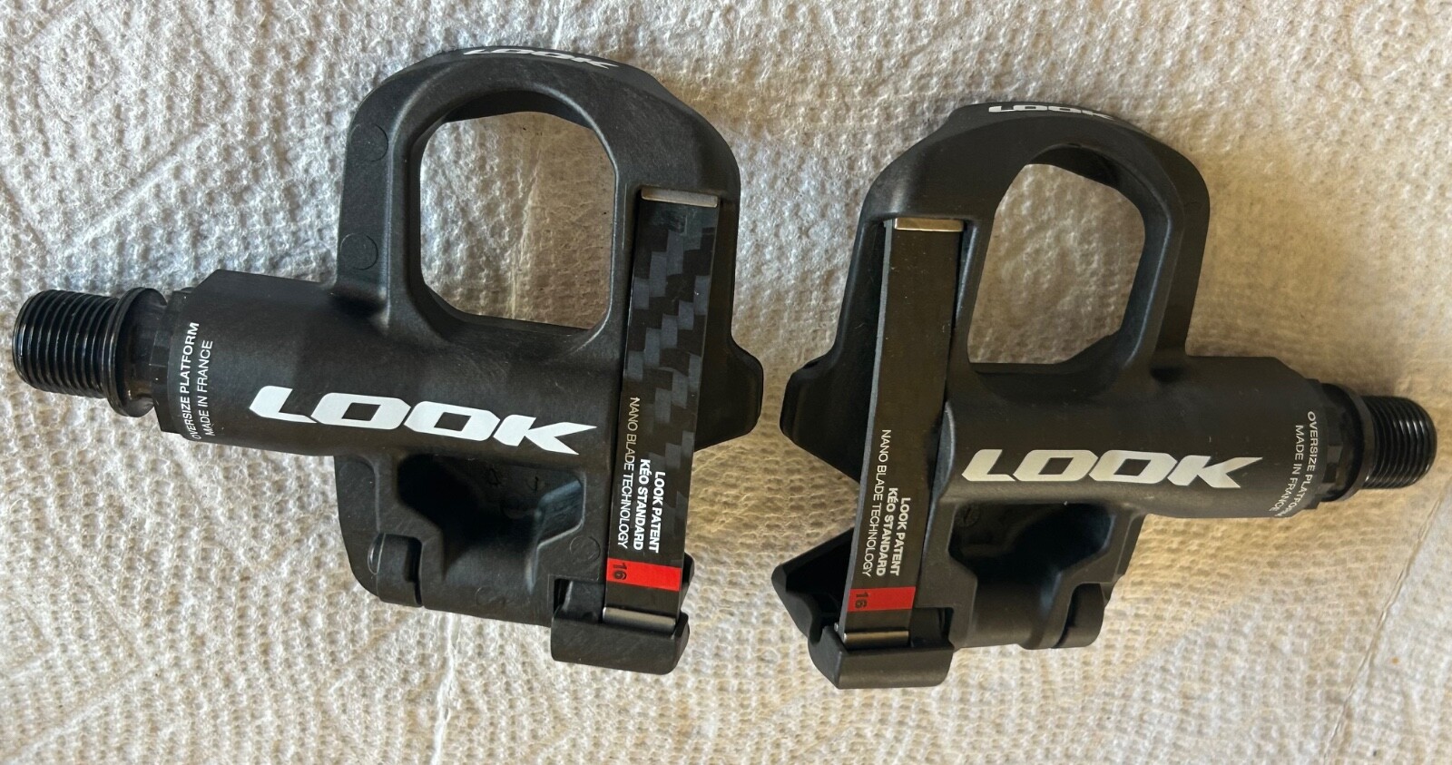 LOOK – KEO BLADE – CARBON – CLIPLESS – PEDAL SET – 16 – NEW