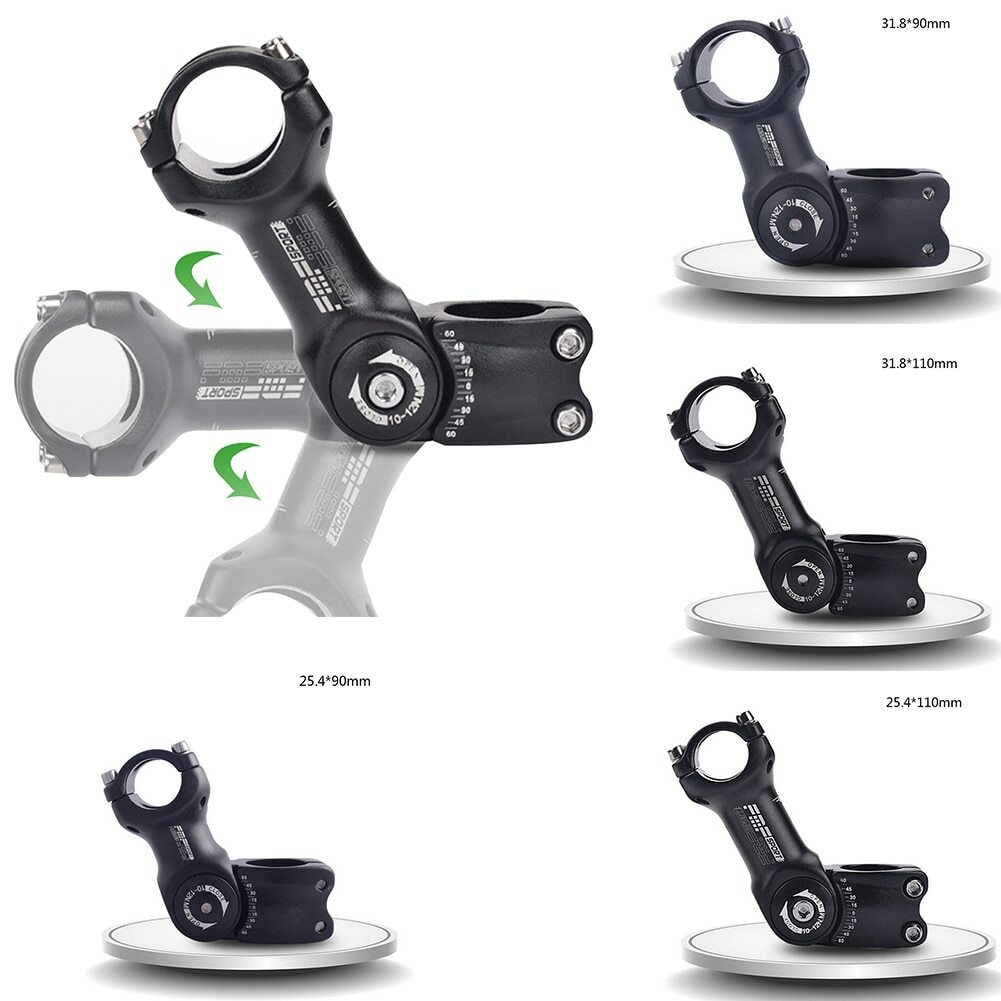 New 25.4/31.8mm MTB Bicycle Handlebar Mountain Road Bike Adjustable Stem Riser