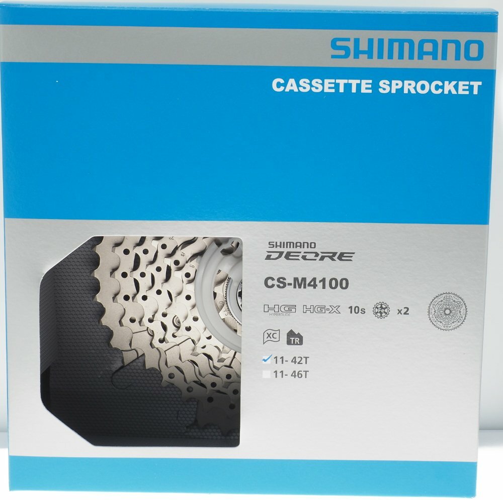 Shimano Deore CS-M4100 Mountain Bike MTB 10 Speed Cassette 11-42T, NIB