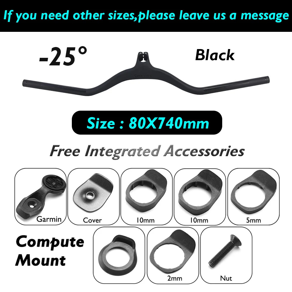 660 -740mm FRASER IC Carbon Fiber MTB Bicycle Handlebar Integrated with Stem