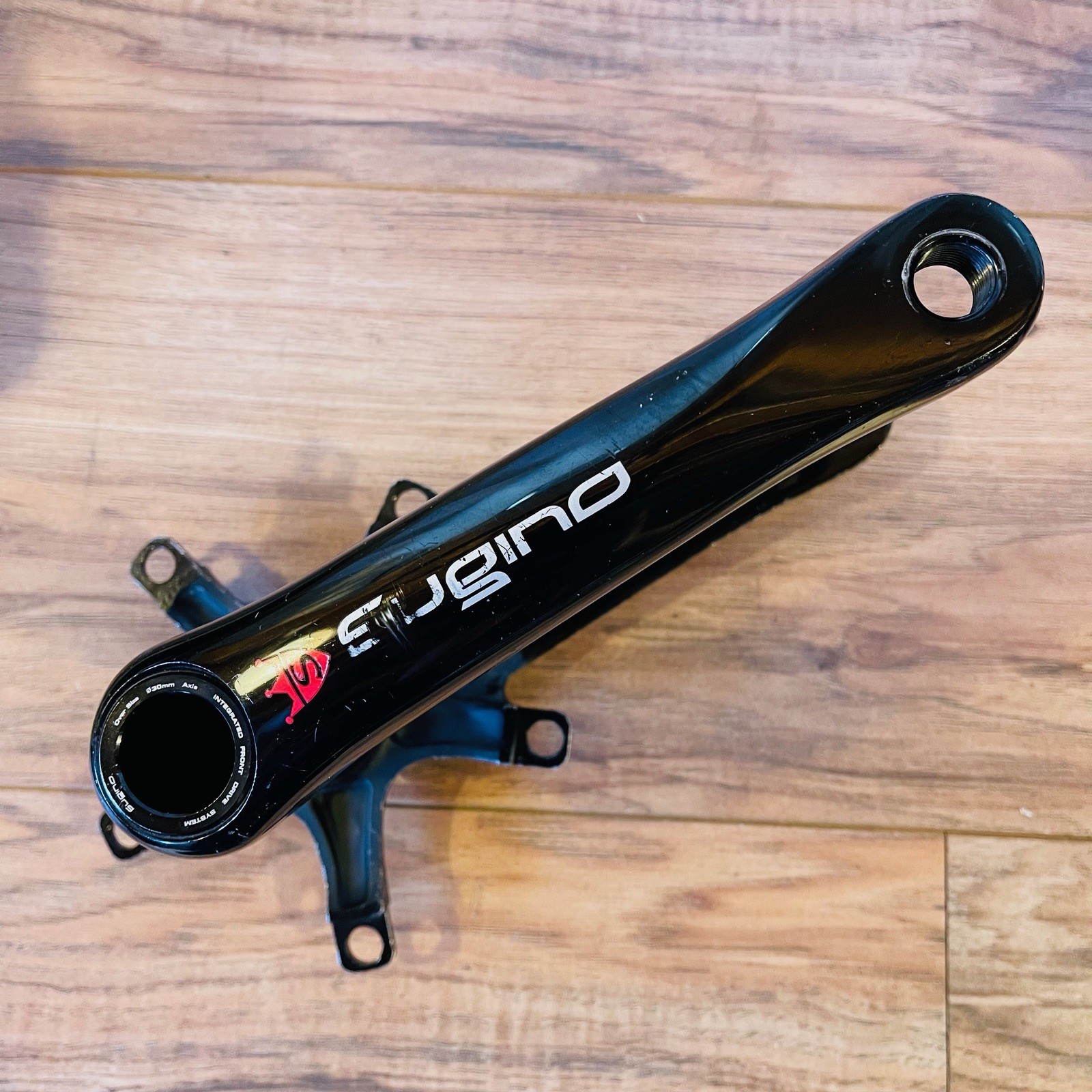 Rare Sugino EXP 130 Road Double Crank Arms 130BCD 172.5 BB30 PF30 Black