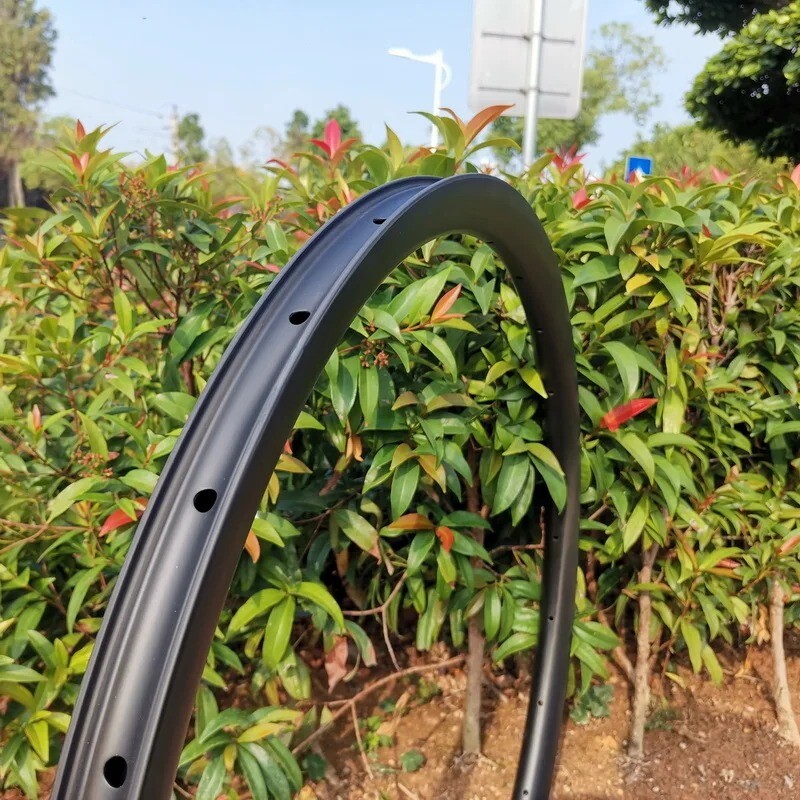 700c Gravel Racing Road Bike Carbon Rims Hookless 30mm Width 30/35/40/45mm Depth