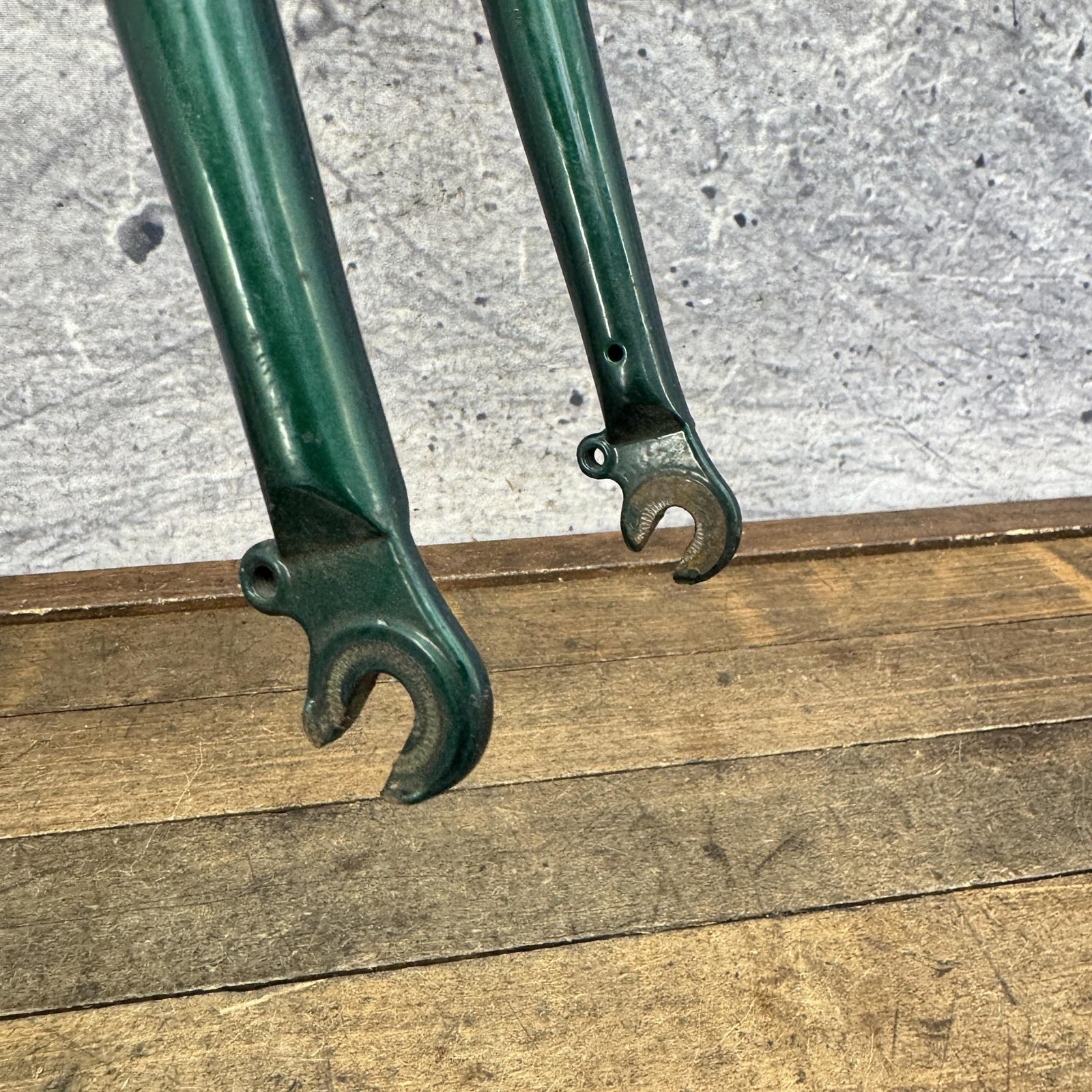 Vintage Trek 26in Fork 1 1/8 Threaded 90s MTB Canti Green Rigid Steel CRMO