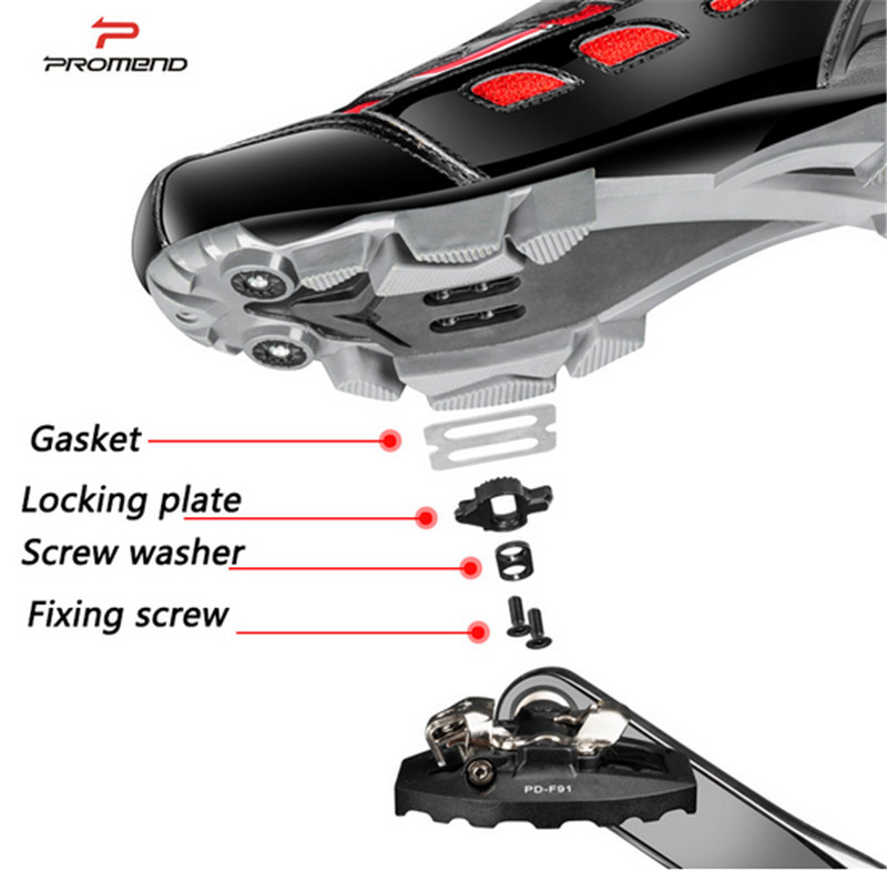 Promend Mountain Bike Cleats Clipless Pedals MTB Bicycle SPD Self-locking Pedal