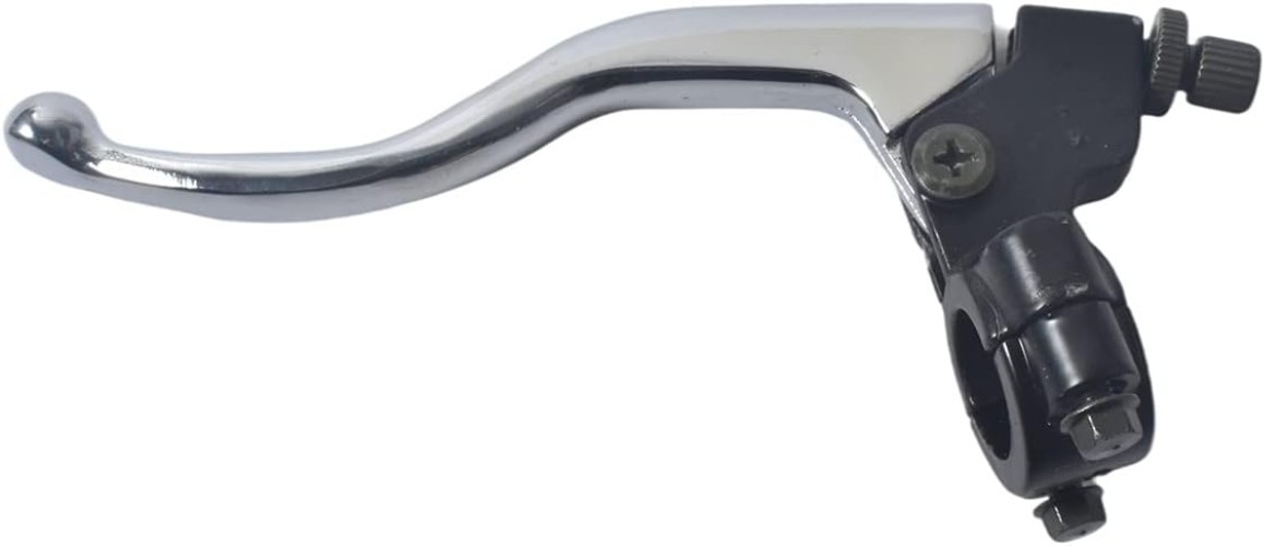 Universal 7/8″ Left Brake Handle Clutch Lever for Dirt Bikes – Silver Aluminum