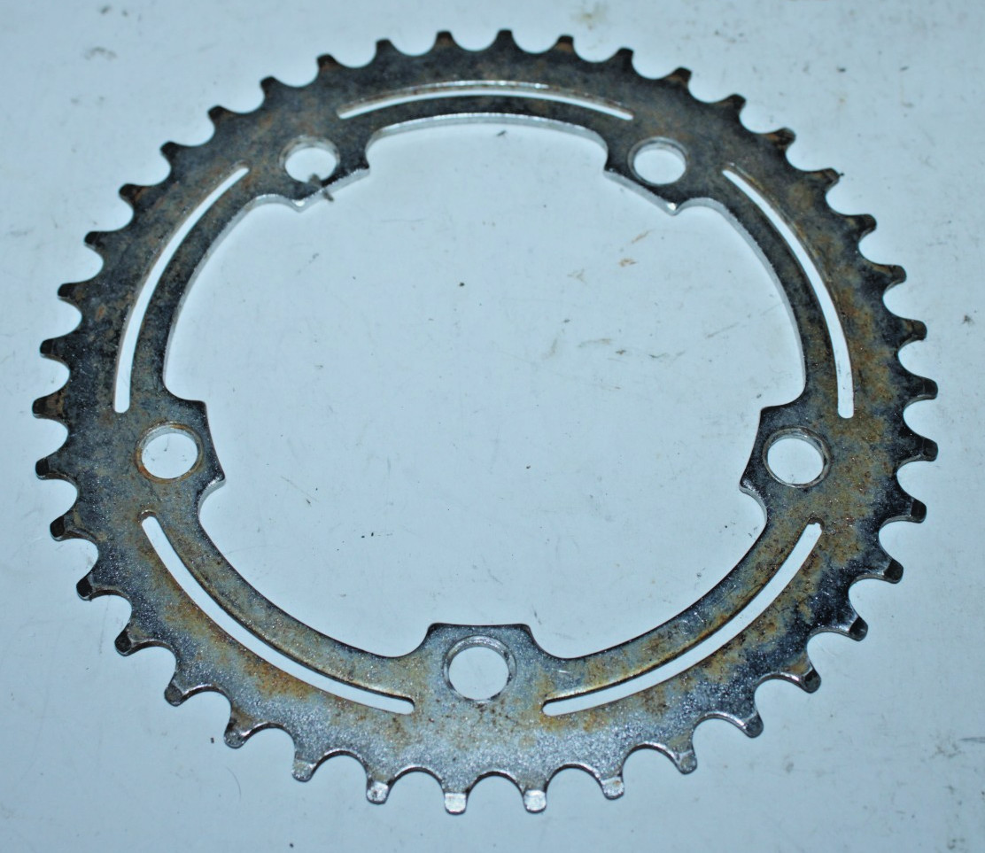 Vintage SR 307 Road Bike Chainring BCD110 48T 48 Tooth Touring Japan Silver Cafe