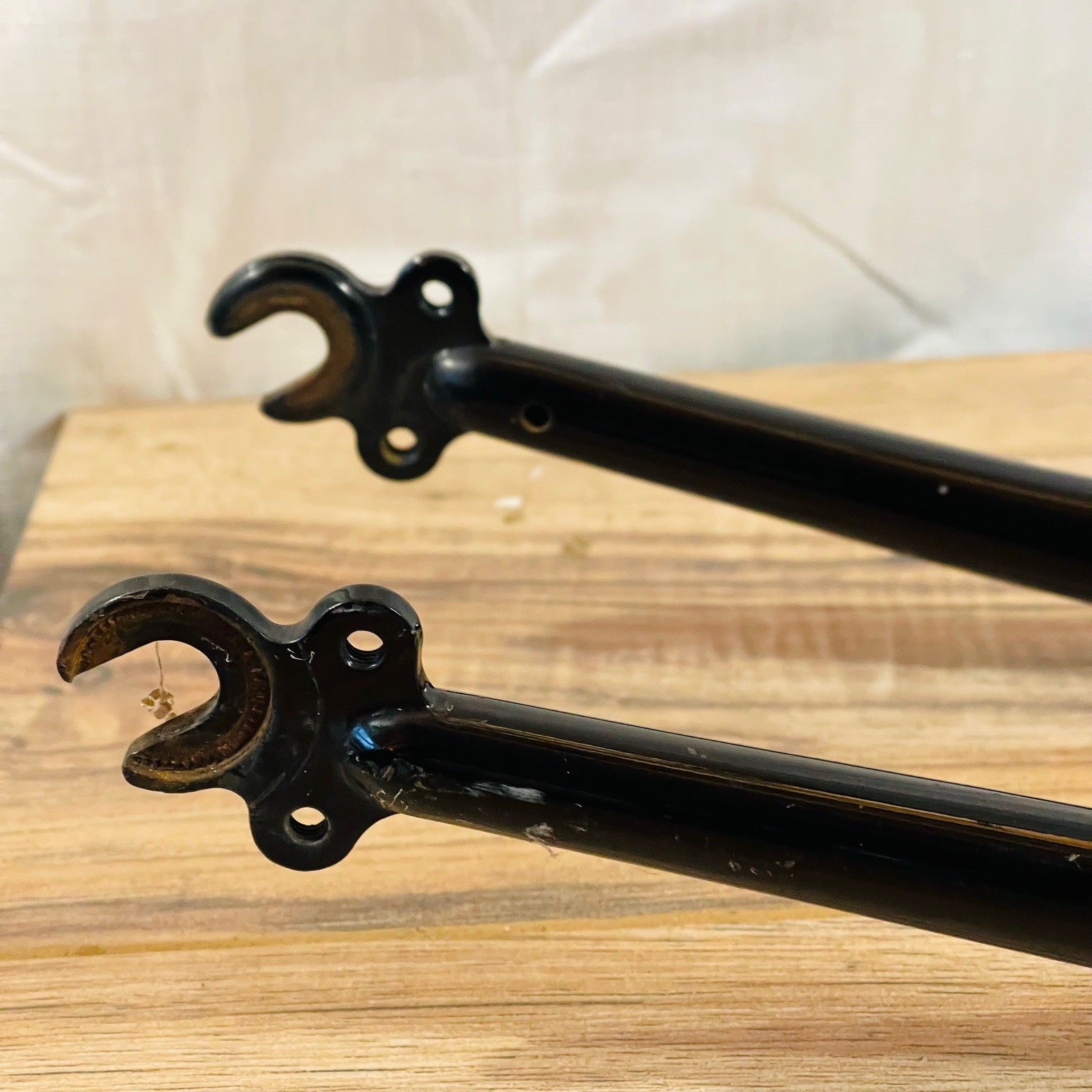 Lugged Crown 700C Steel Cantilever Fork 100mm QR Canti 1 1/8 Threadless 234mm