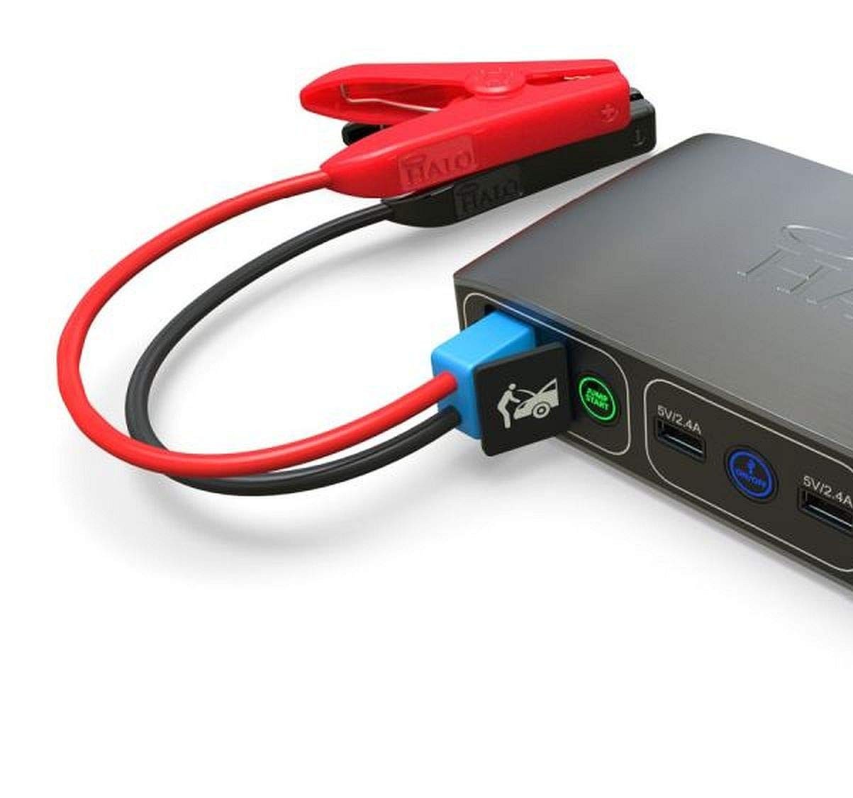 HALO Bolt Mini Jumper Cables | Spark Proof Clamps, Easy-to-Use Replacement Cable