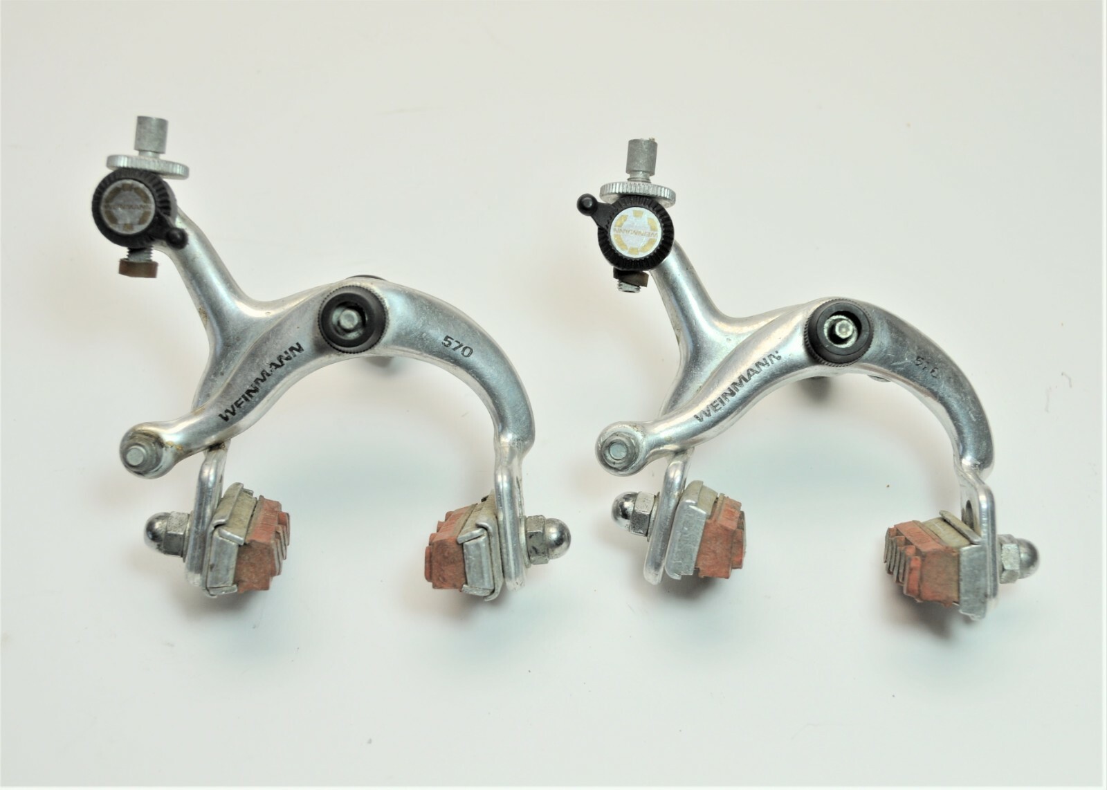 WEINMANN 570 ALPHA LT BICYCLE SEMI AUTOMATIC SIDE PULL BRAKE SET 50 MM CENTER