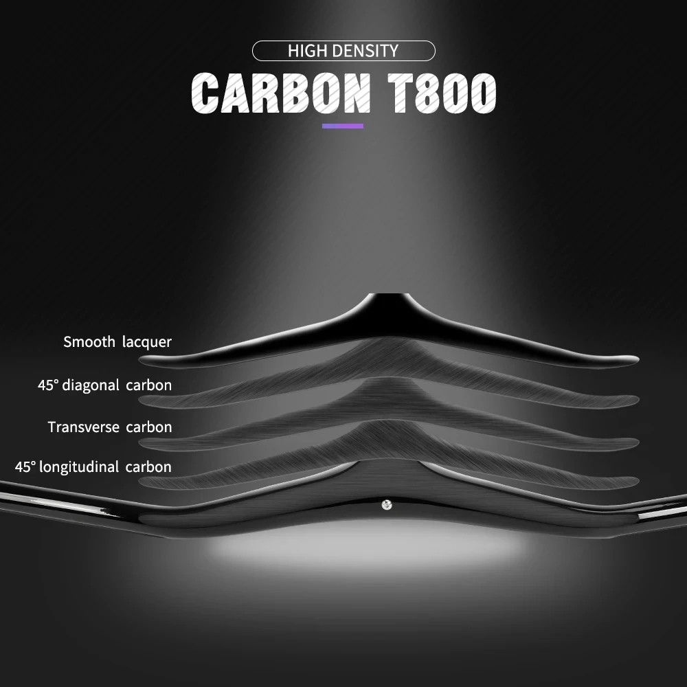 Carbon MTB Bicycle Integrated Handlebars Stem Angle -17 Degree Bicycle Parts