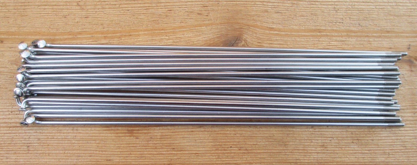SPOKE CN Stainless Steel 12g 220mm w/o Nipple Silver bundle of 36