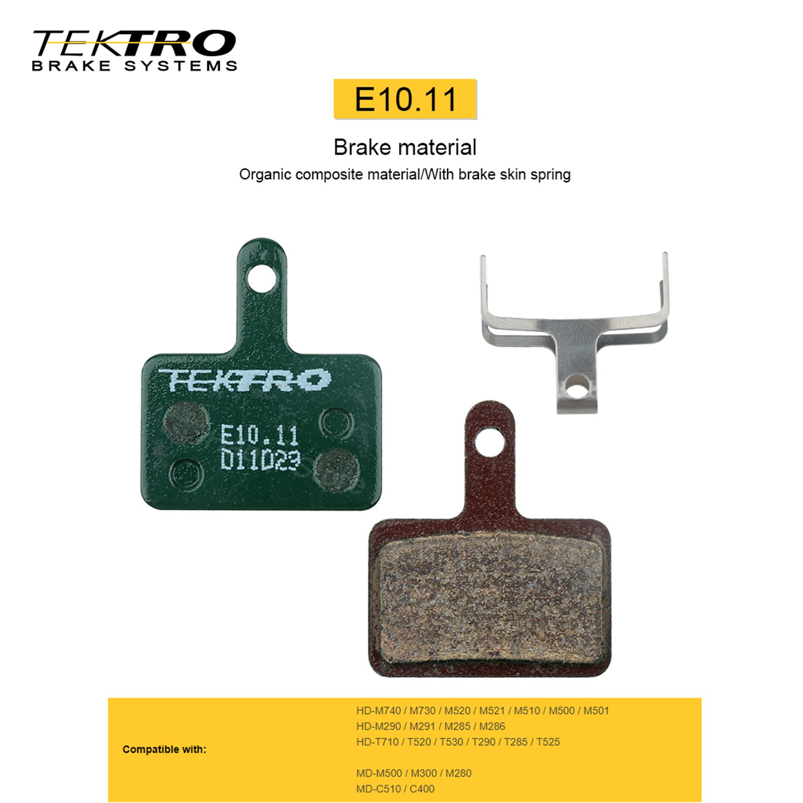 Tektro E10.11 Disc Brake Pads Organic Compound Auriga Draco Orion New Packaging