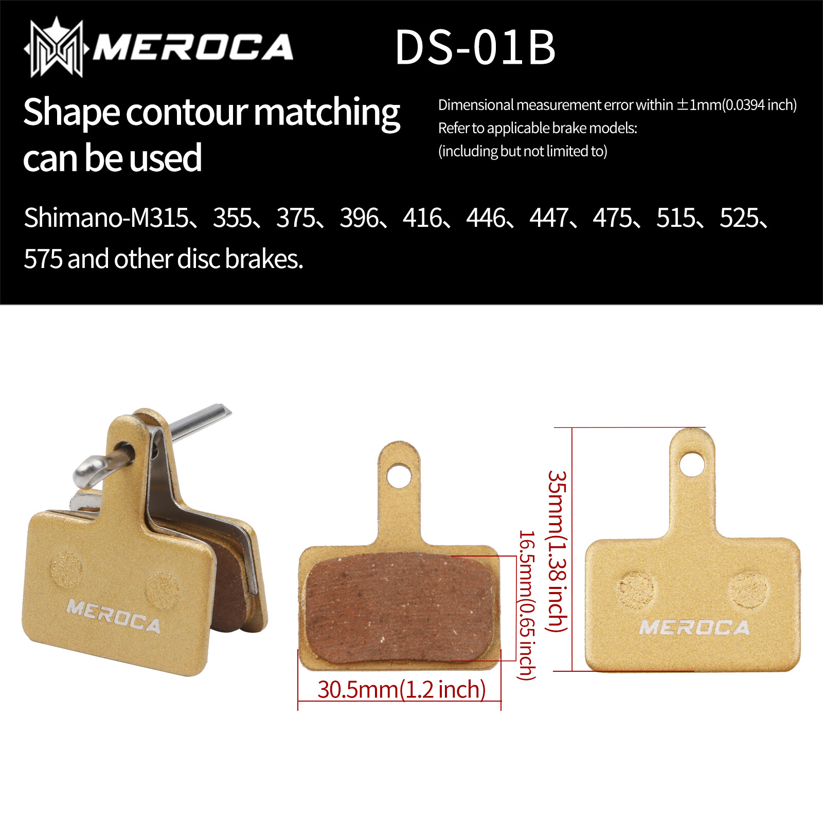 4 Pair Mountain Bike Disc Brake Pads Bicycle Copper Pads For Shimano SRAM Hayes