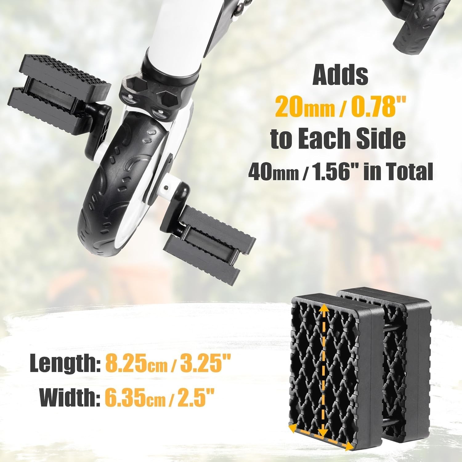 1.5″ Bicycle Pedal Blocks for Child & Adult Bikes – Bring The Pedals Closer t…