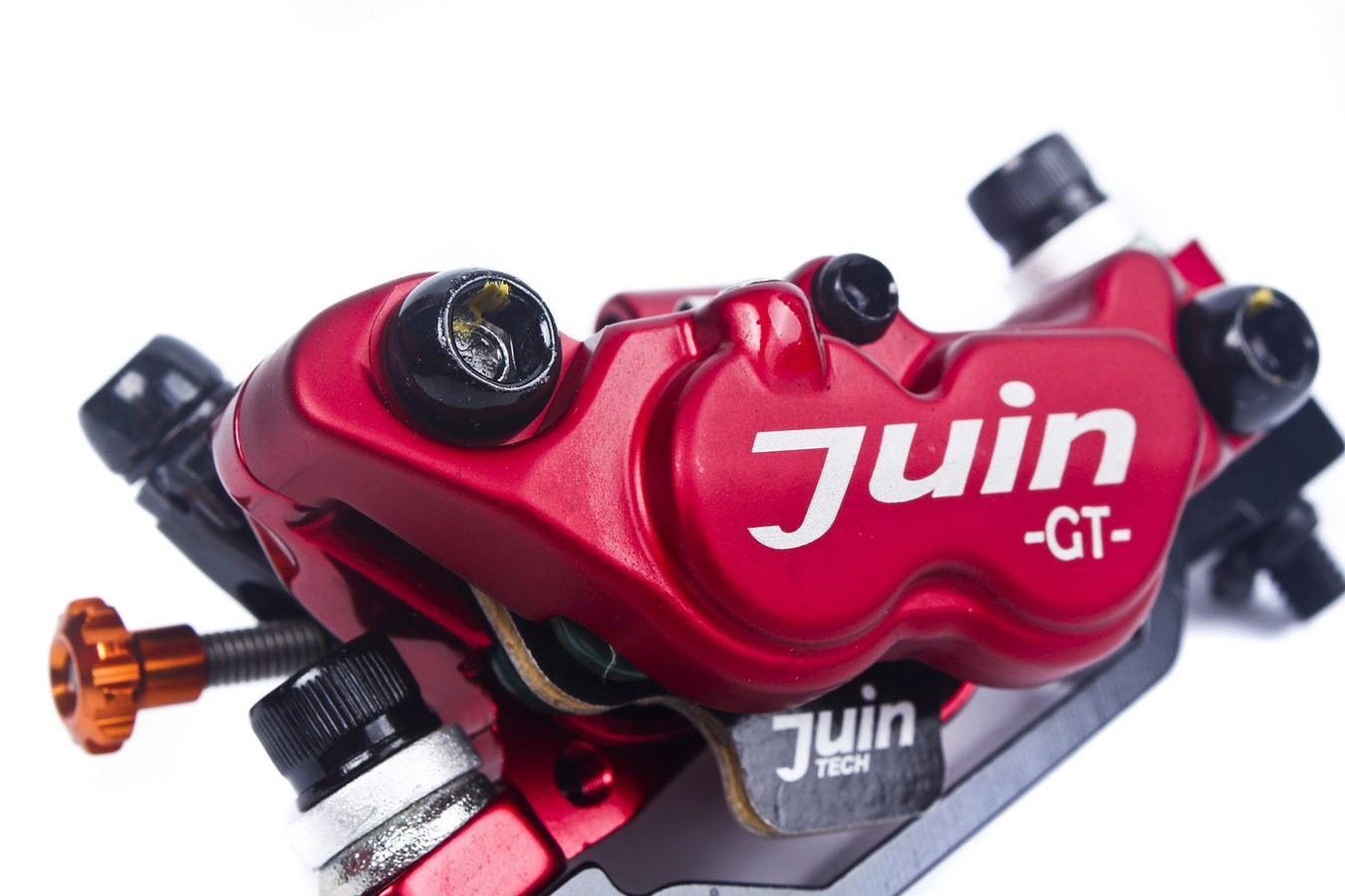 Juin Tech GT-P Mountain eBike Cycle Bike 4-Piston Disc Brake Caliper Set Blue