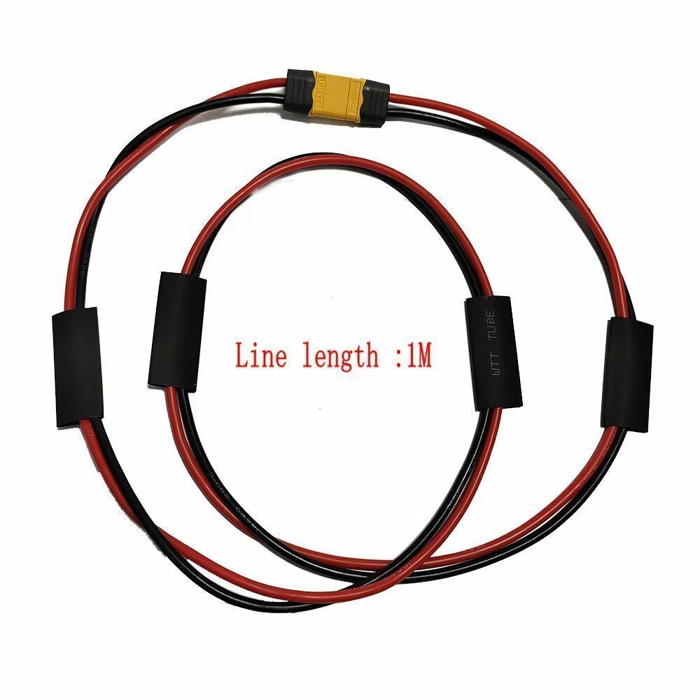 Ebike Battery Extension Cable XT60 Male 14AWG 1M 2M SUK