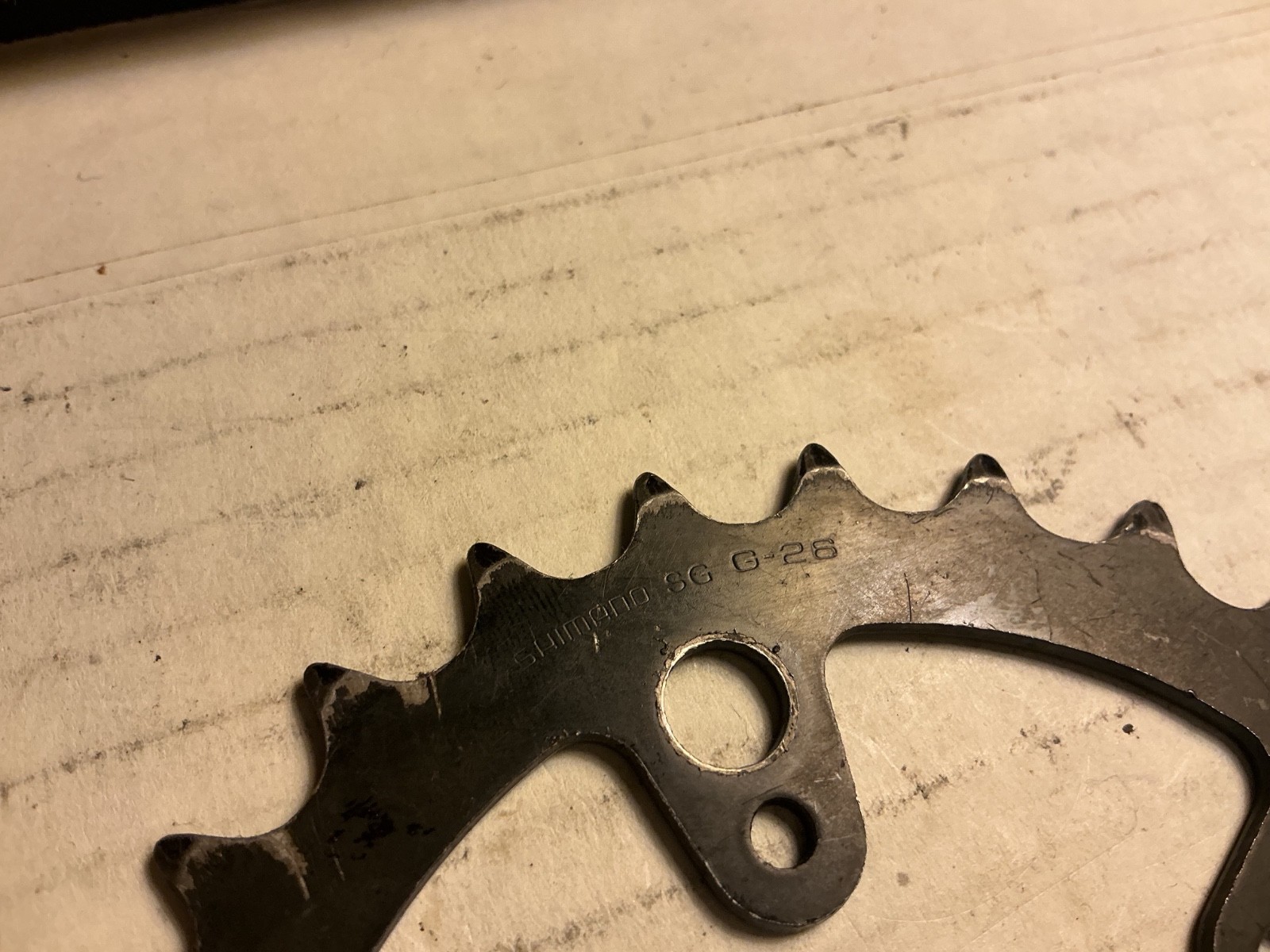 Shimano chainring triple 26 tooth 74mm steel