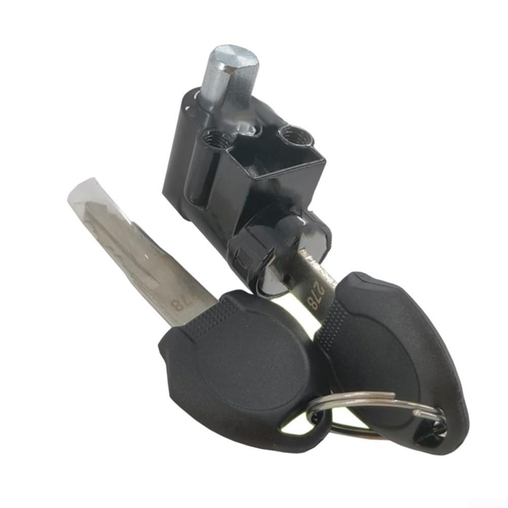 Electric Bike Battery Lock, E-Bike Ignition Key Switch, Aluminum Alloy Case, 12m