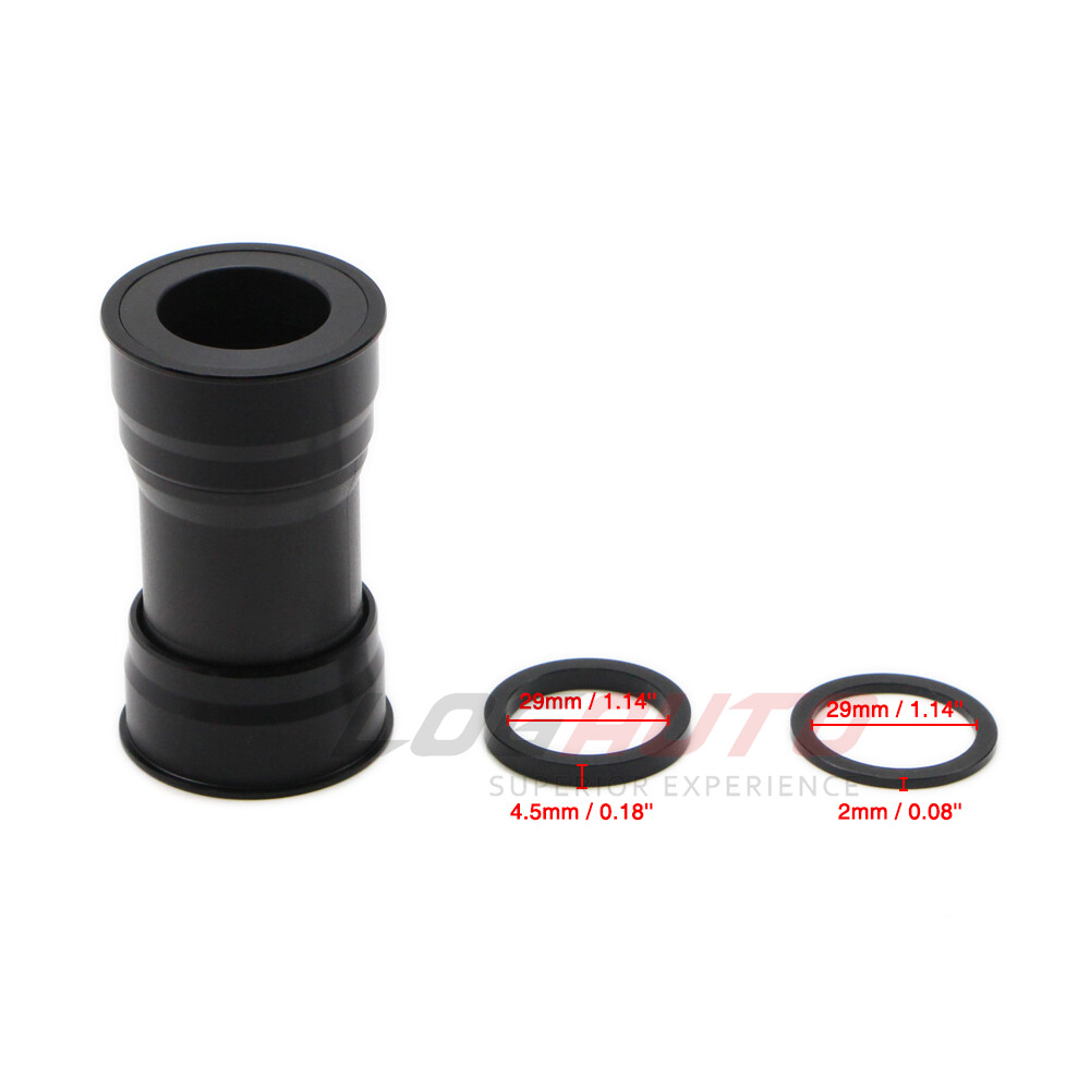 BB386 DUB Road Bicycle Bottom Bracket 86.5mm Press-in Bearing Bike BB Part Black