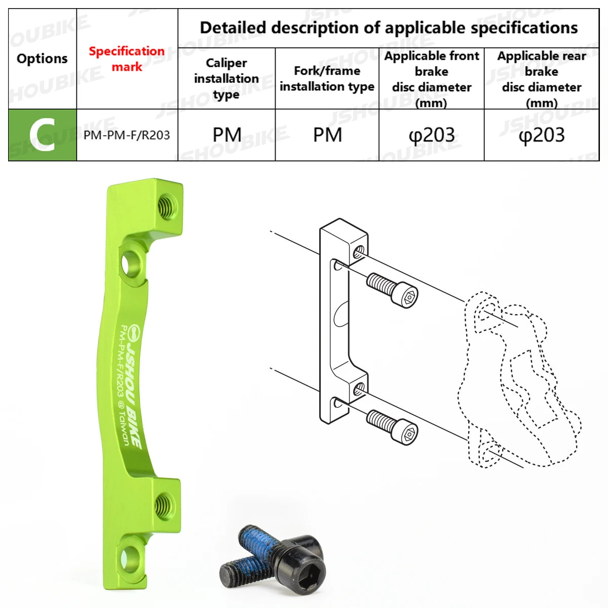 Bike Disc Brake Adapter PM IS Mount 140 160 180 203mm Rotor Converter