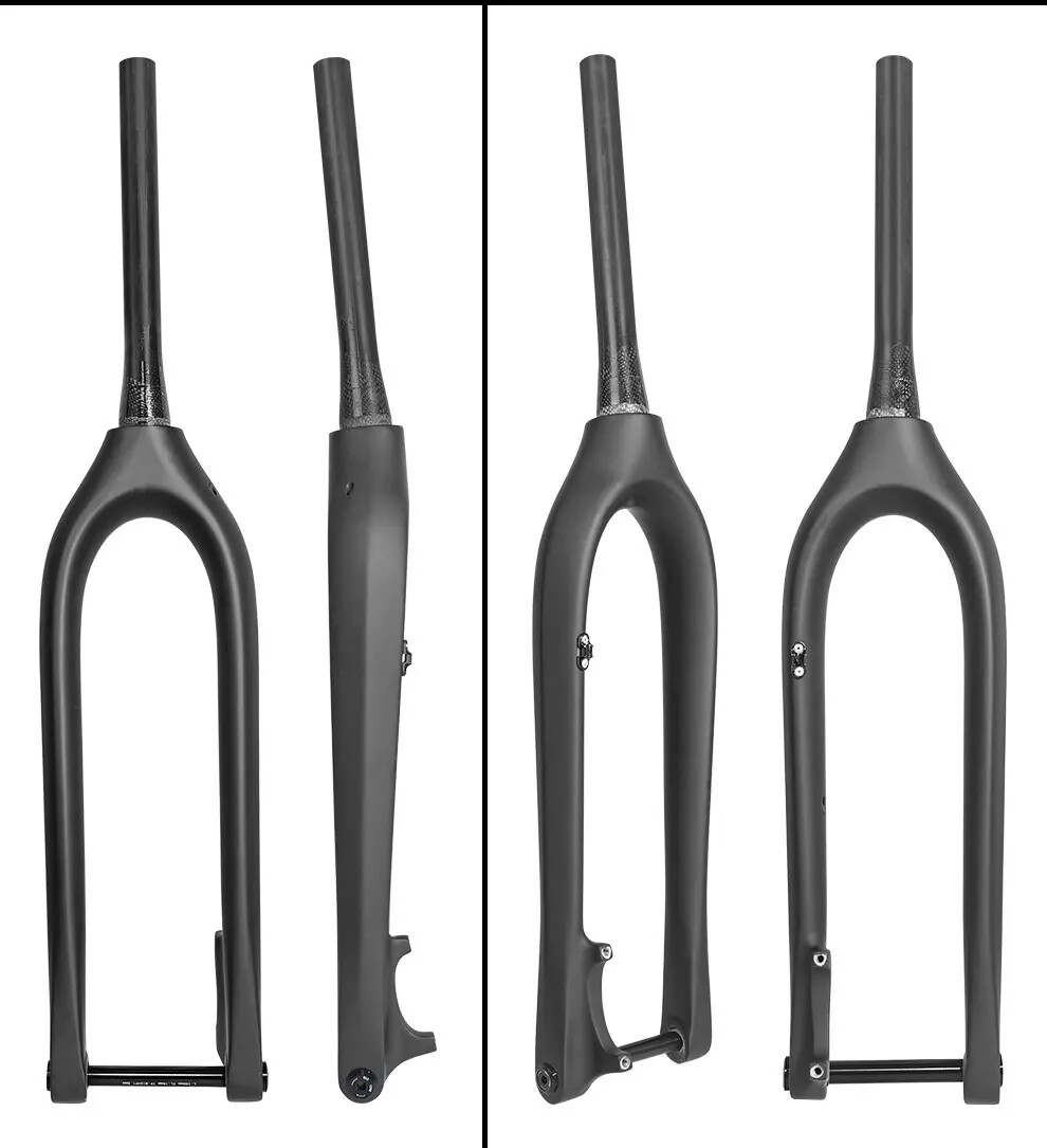 27.5» Carbon MTB Bicycle Fork Thru Axle Outside Cable Line 110x15mm 100x15mm