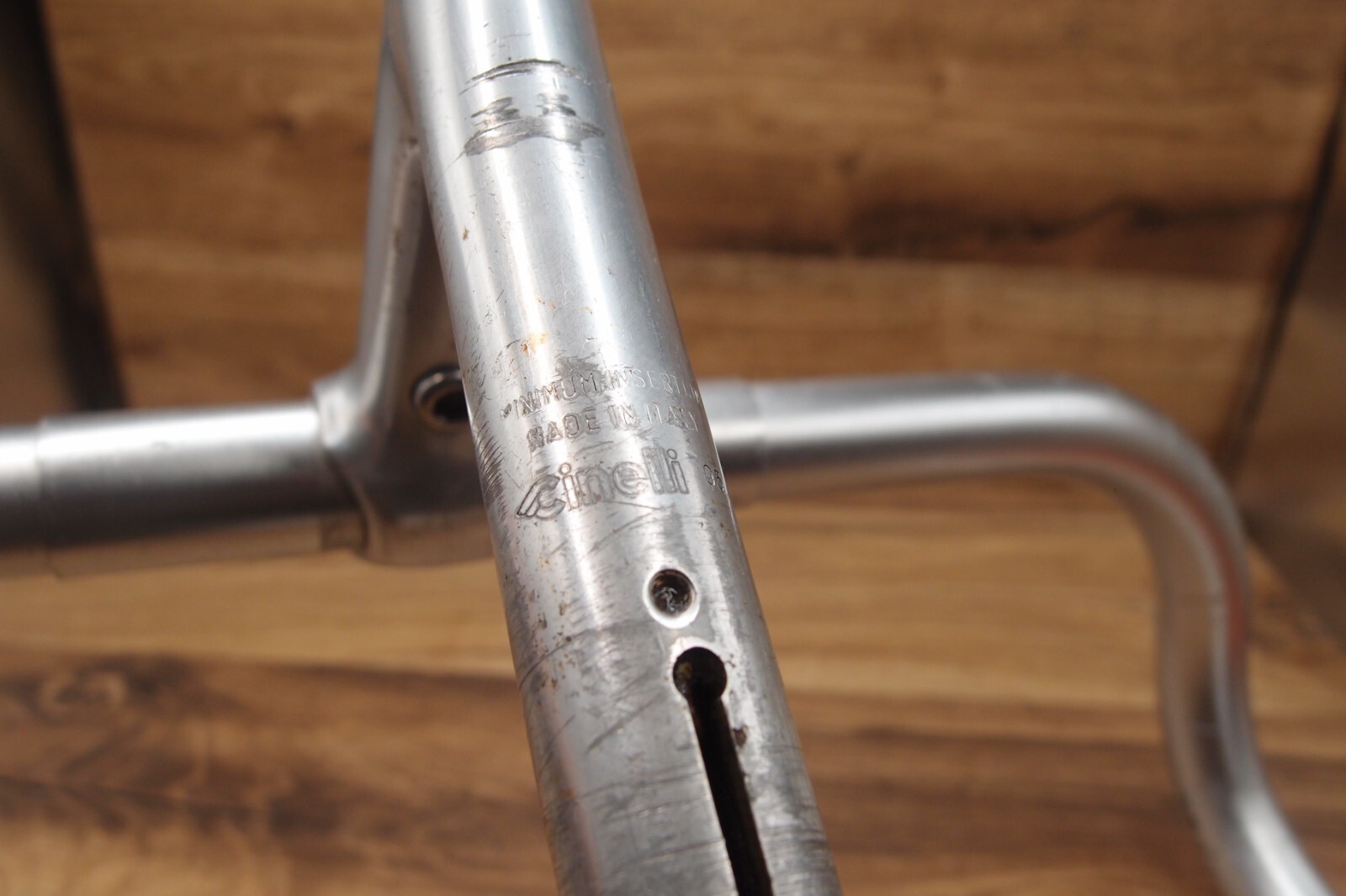 drop bar Cinelli Campione del Mondo Old Logo Milano 1995 + Cinelli quill stem