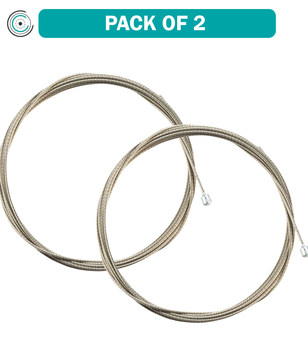 Pack of 2 Jagwire Pro Shift Cable 1.1 x 2300mm, Polished Slick Stainless Steel