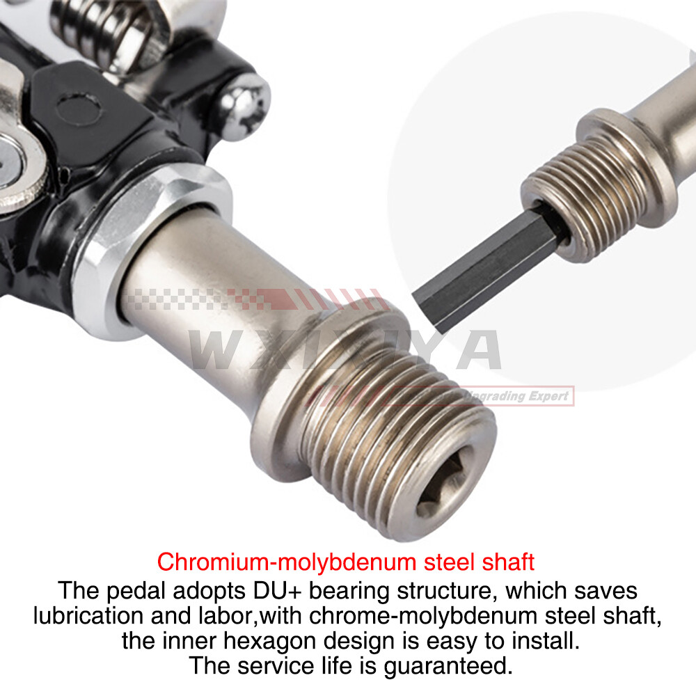MTB Bike Pedal For SPD Clipless Pedals W/ Cleats Mountain Cycling Sealed Bearing