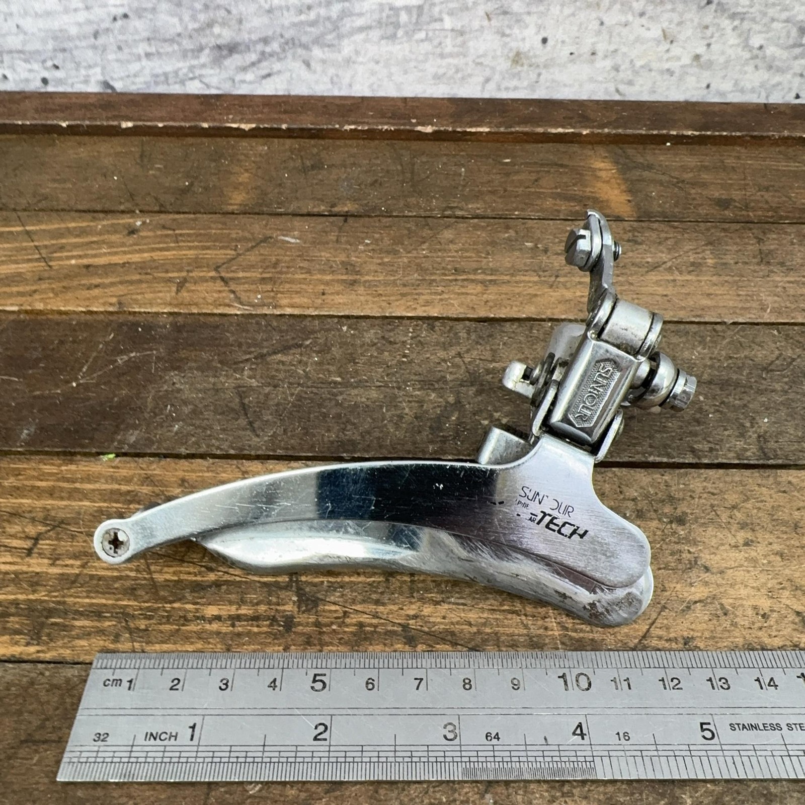 Vintage Suntour Alpine Tech Front Derailleur 28.6 Clamp Bottom Pull Road Japan