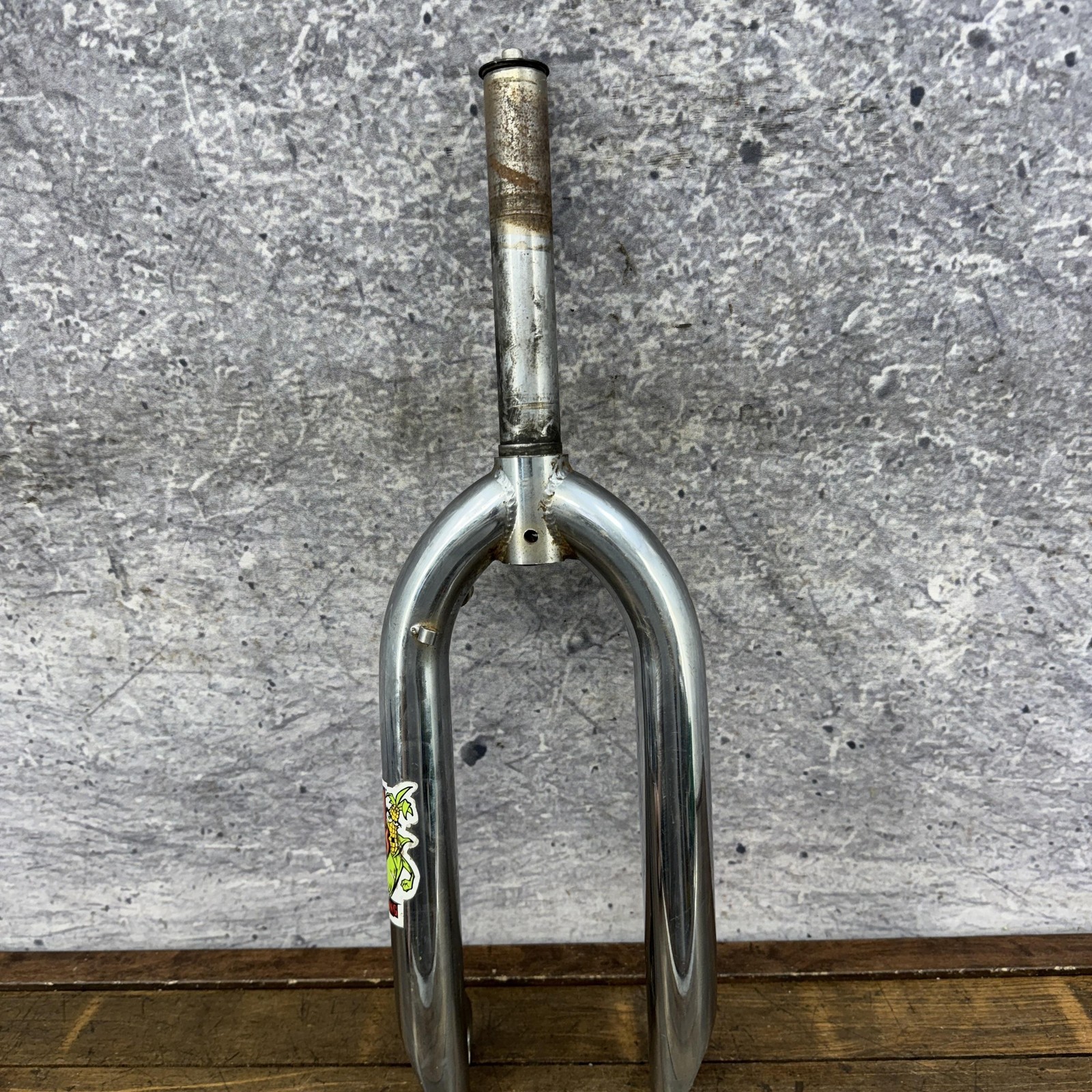 Vintage BMX Fork 20in 1 1/8 Threadless 990s Freestyle Chrome Mid School BMX