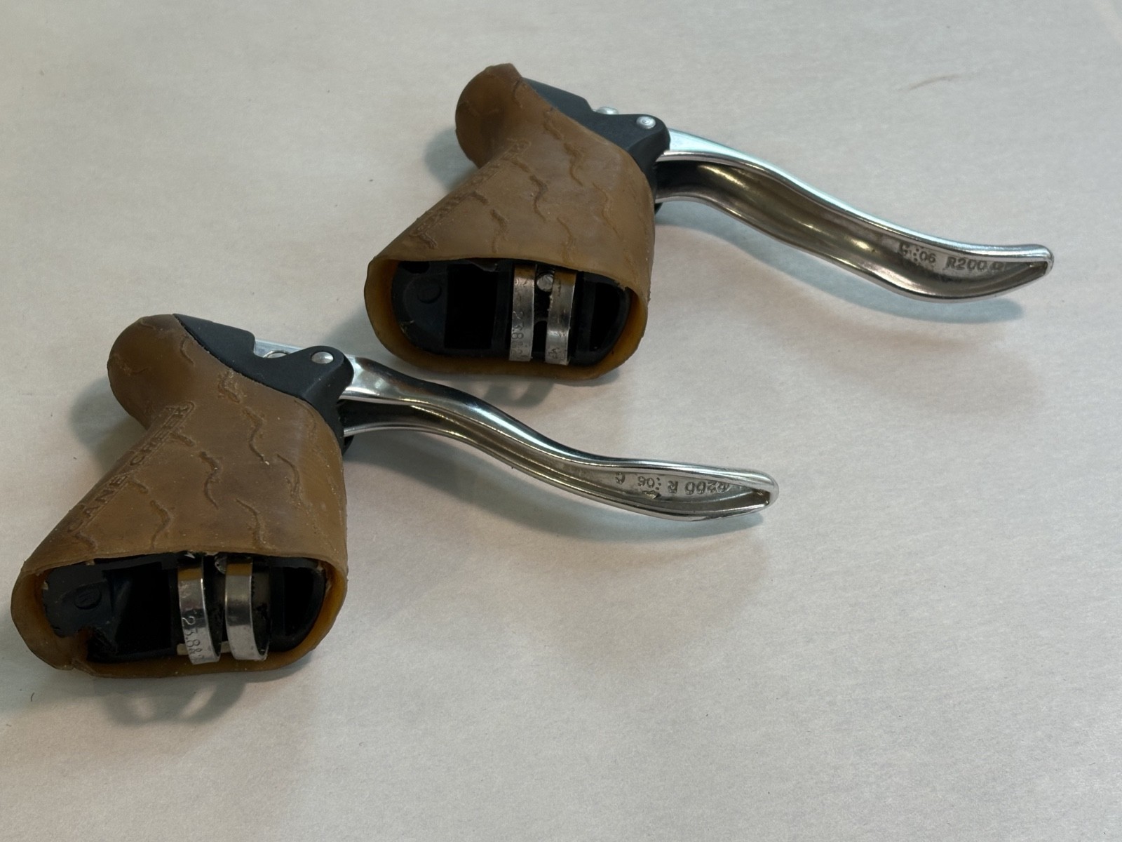 GUM HOODS! Cane Creek SCR5 C Retro Brake Levers Gum Hoods Road Classic Bikes