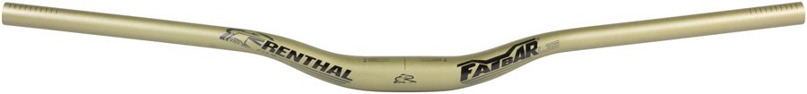 Renthal FatBar Lite 35 Handlebar – Aluminum, 30mm, 760mm, 35mm, Gold, V3