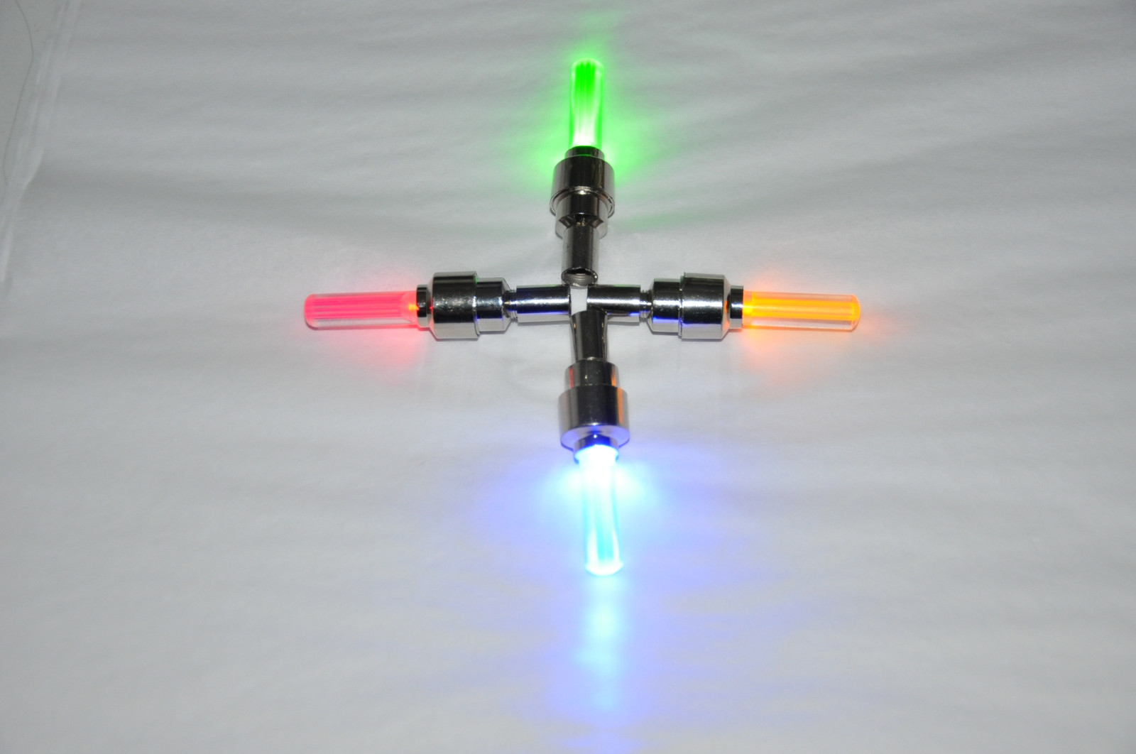 (ONE) LED VALVE CAP STEM Bike Bicycle Mountain Wheel tire kids Motion Neon Light