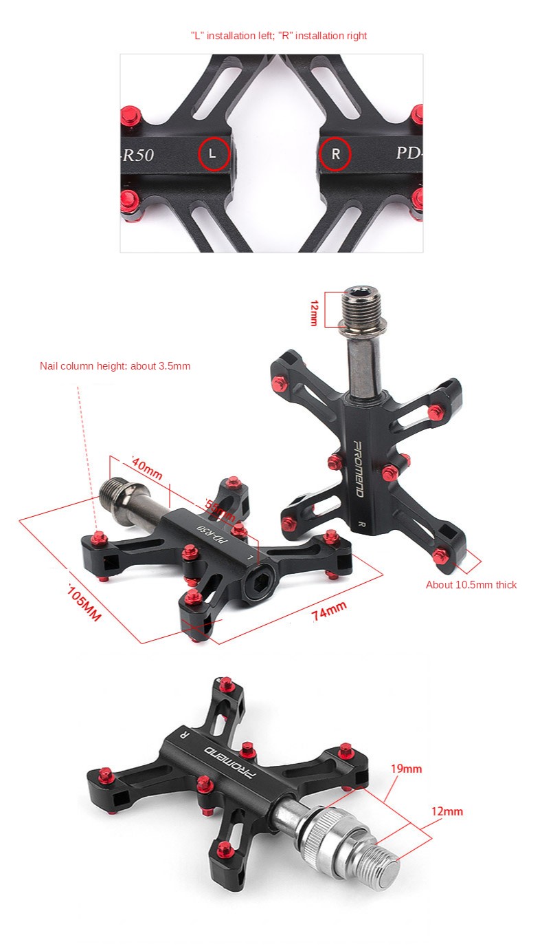 PROMEND 3 Bearings MTB Road Folding Bike Pedal Quick Release Bicycle Pedals