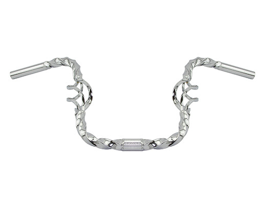 ORIGINAL LOWRIDER CAGE TWISTED HANDLEBAR IN 13″ RISE 25.4MM CHROME.