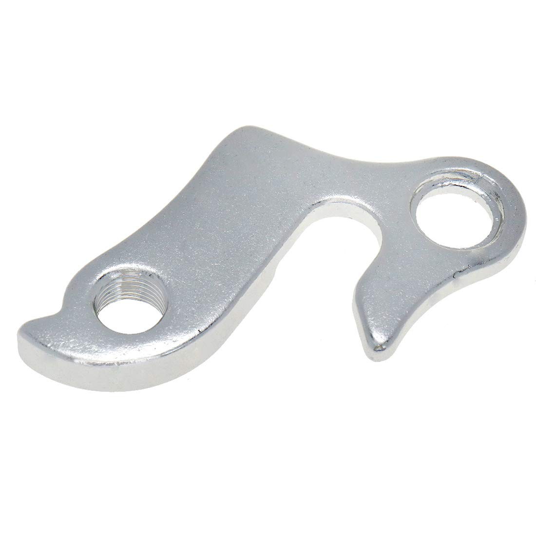 2 Pcs Universal Bicycle Bike Derailleur Hanger Frame Gear Tail Hook, Silver Tone