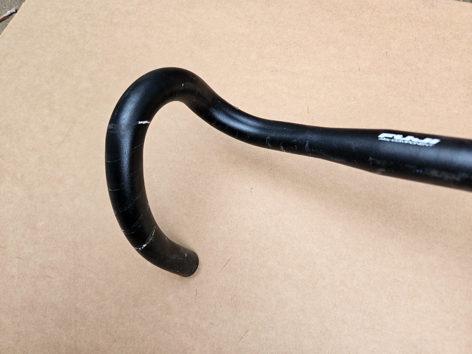 Fuji Aluminum Alloy Road Bike Drop Bars 40cm Wide x 31.8mm Clamp Black