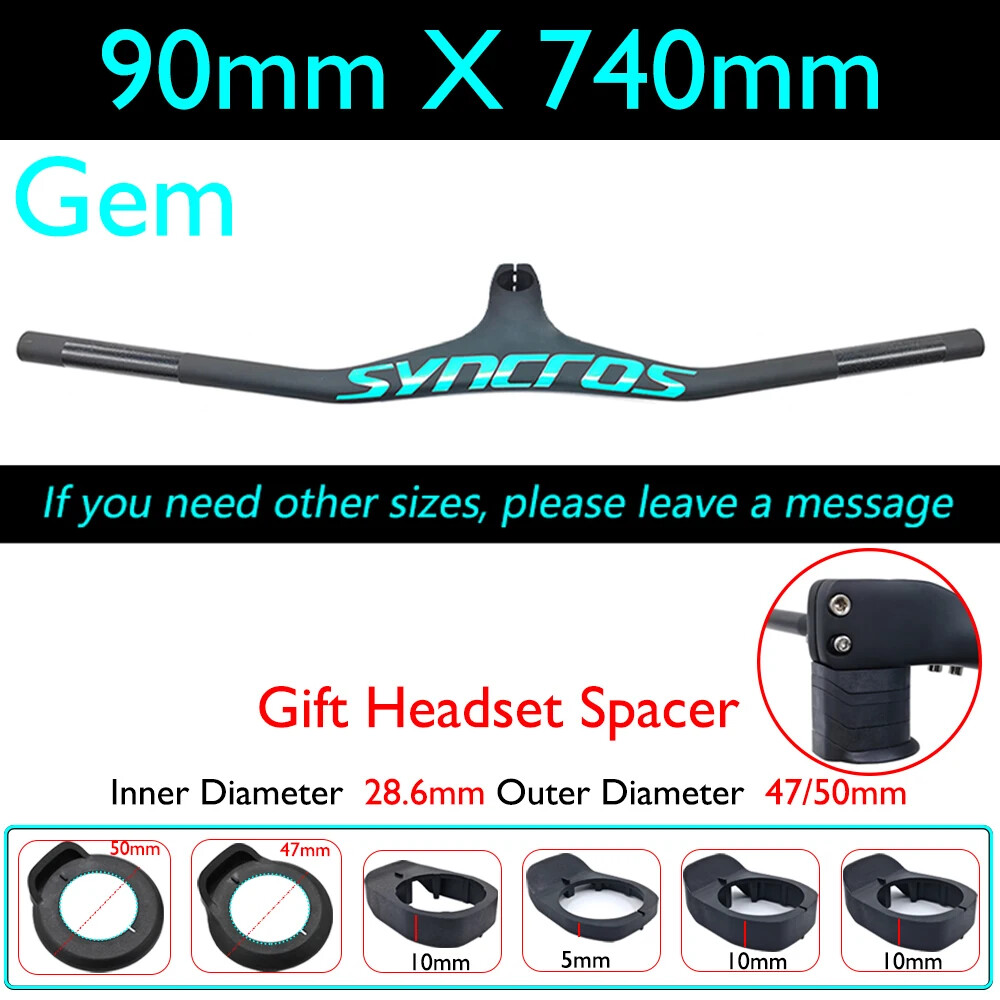 -17° Integrated Cockpit MTB Carbon Handlebars 28.6mm 660-800mm Width Riser Bar