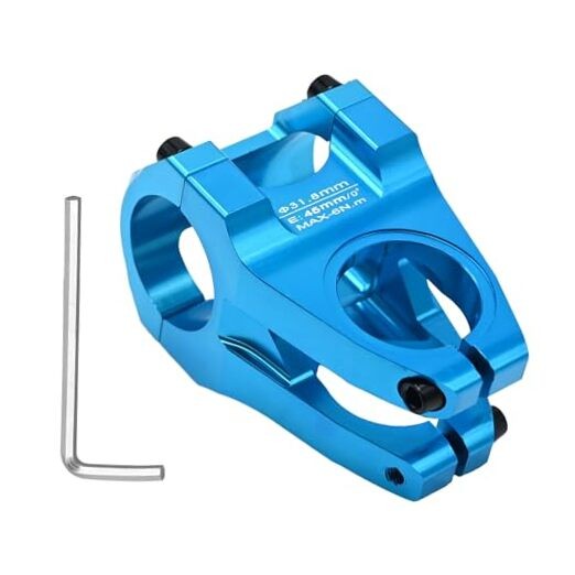 31.8mm Handlebar Stem 45mm MTB Stem Riser 1-1/4″ Clamp, Short Bike Stem
