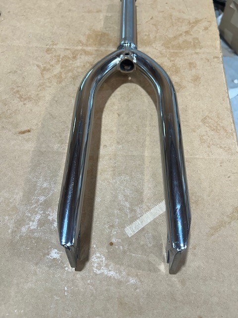 FREE SHIPPING – TNT BICYCLES 20″ BMX FORK – CHROME PLATED (DISCOUNTED – B-STOCK)