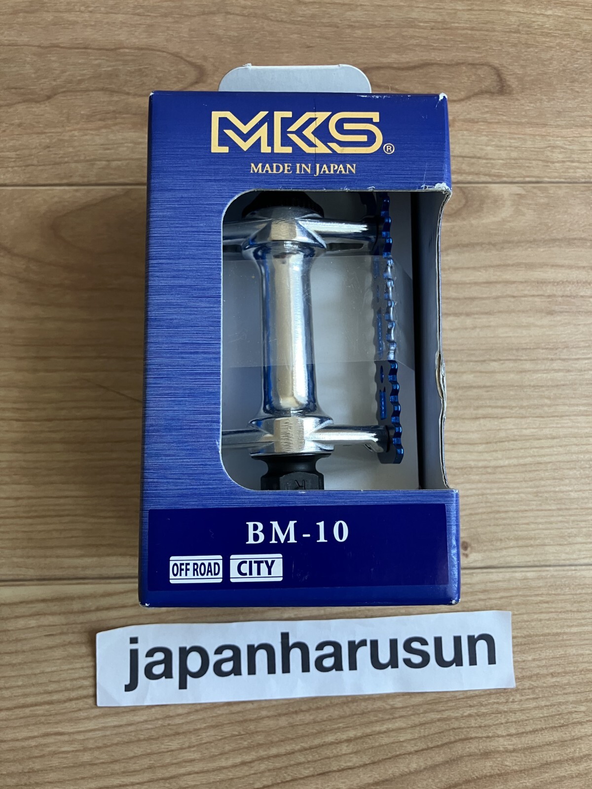 MKS Bicycle Pedals FOOT JAWS bm-10 Blue cage 3.9″ × 2.4″ Pair of Pedals JAPAN